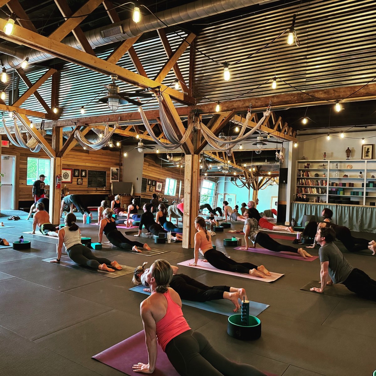 The main room at Renegade Yoga, where Ecstatic Dance Knoxville is held