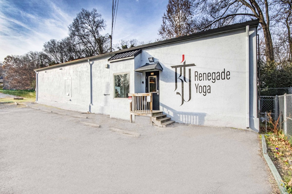 The Renegade Yoga building from the street