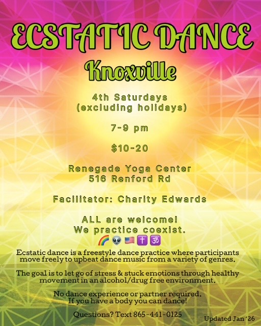 Ecstatic Dance Knoxville at Renegade Yoga