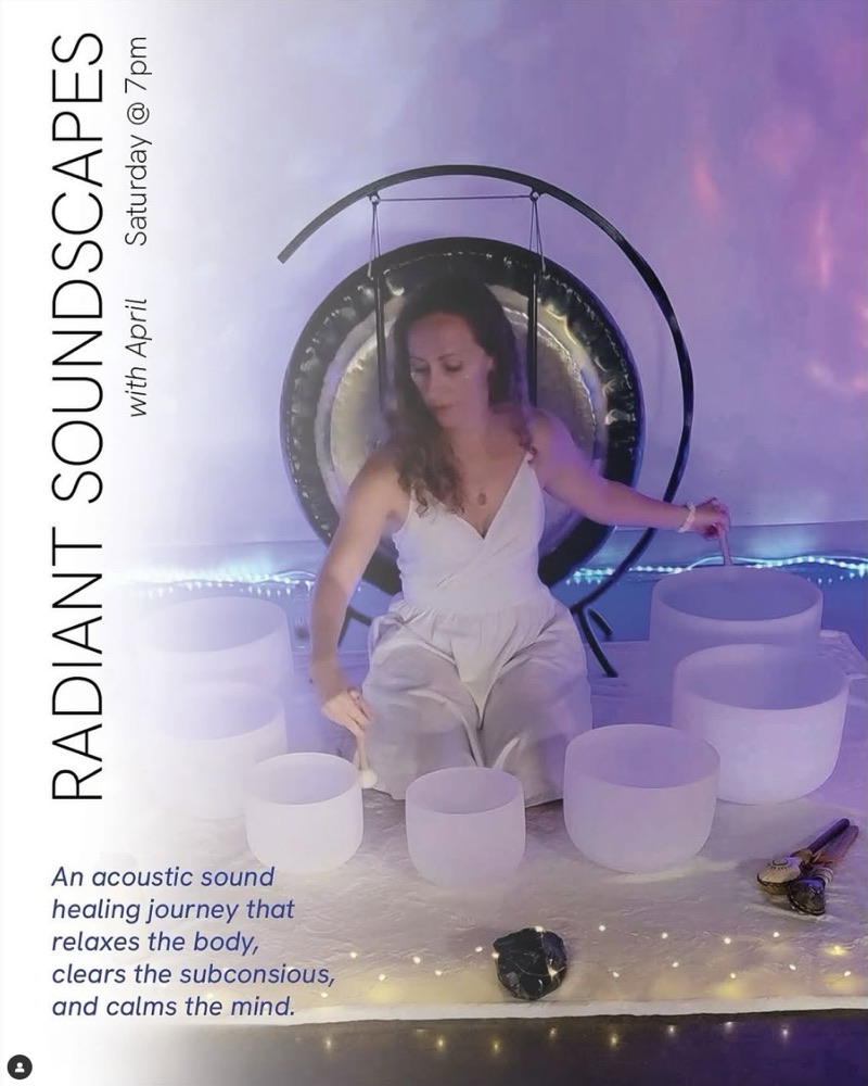 Radiant Soundscapes with April flyer